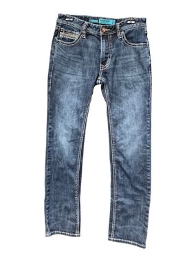 Rock & Roll Denim Revolver Straight Slim Straight Leg Jeans Size 30x34